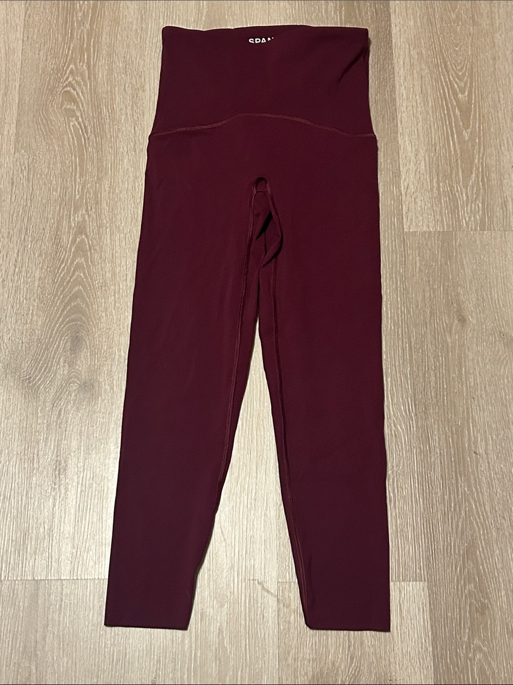 Spanx Plum Berry Booty Boost 7/8 High Waisted Leggings Sz Small